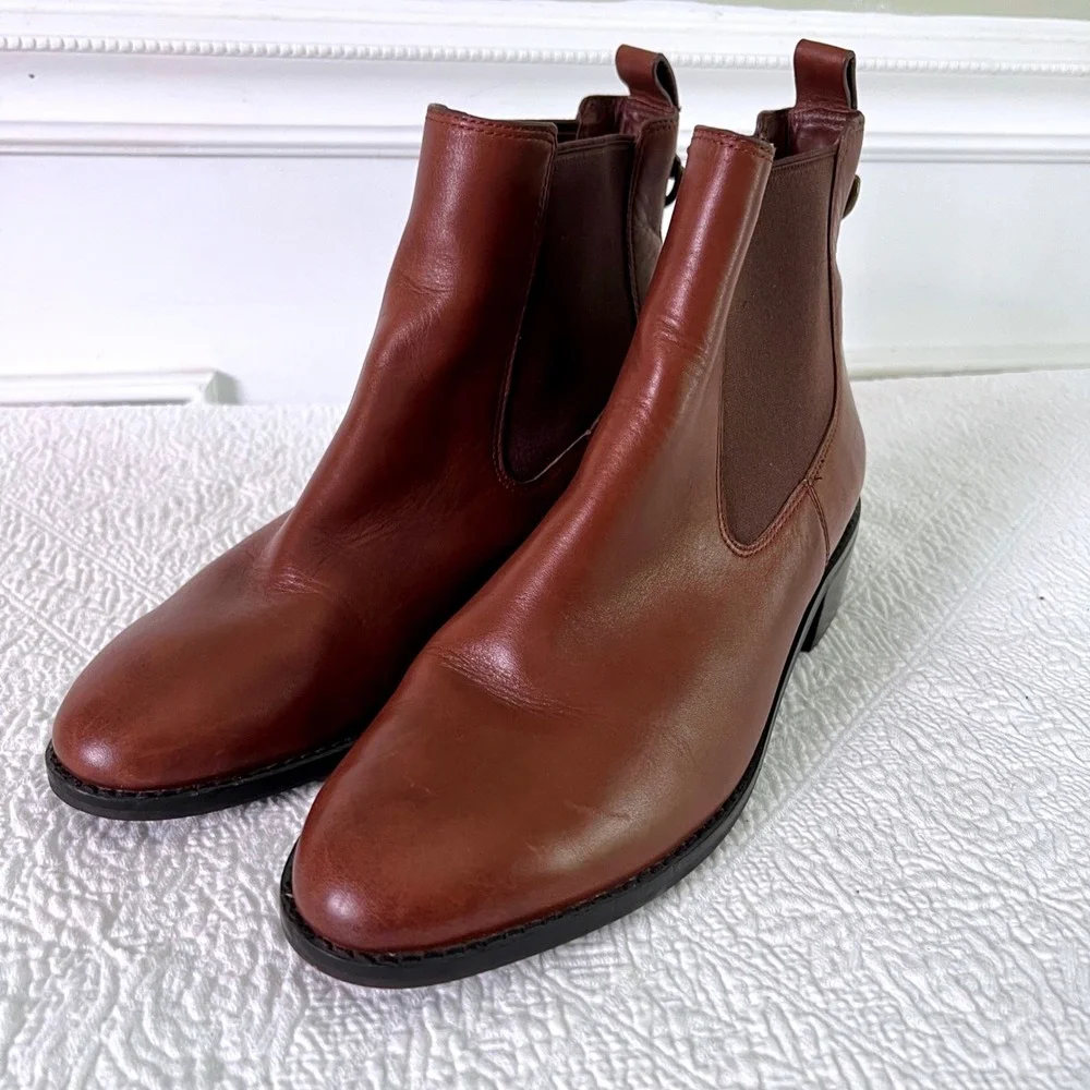 Cole Haan Chelsea Boots 11B Womens Waterproof Leather Brown W00220 Grand.OS